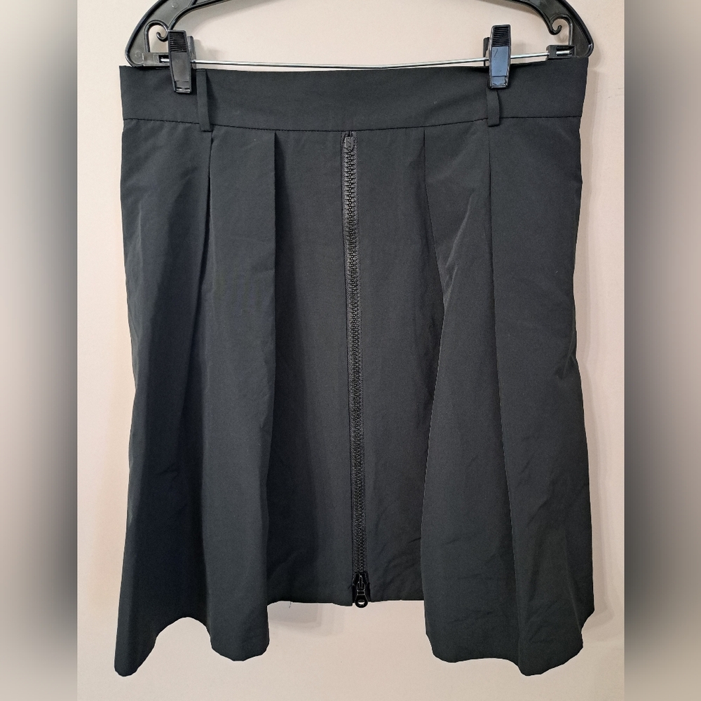 Re/Done Black A-Line Skirt